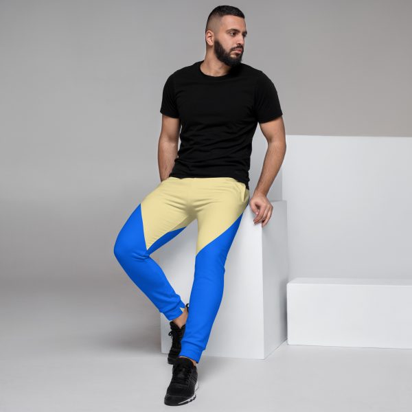 Blue and Yellow Men's Joggers