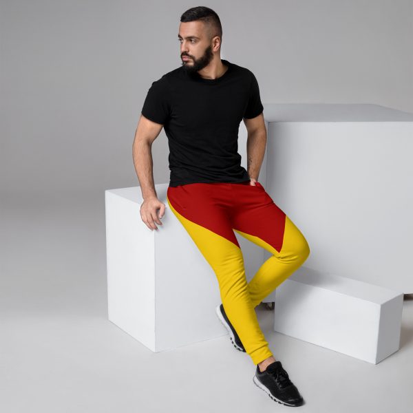 Red and Yellow Men's Joggers