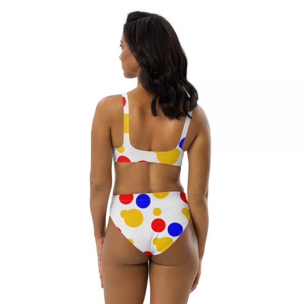 Polka Dot Recycled High-Waisted Bikini