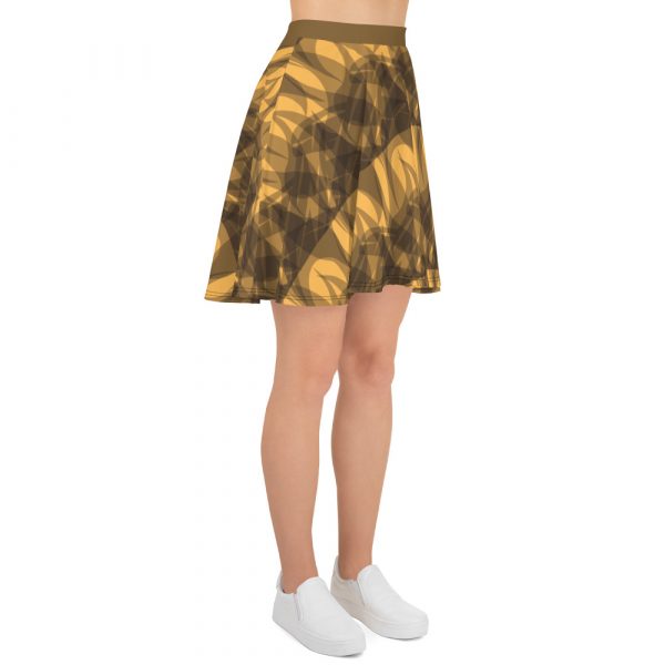 Brown Skater Skirt