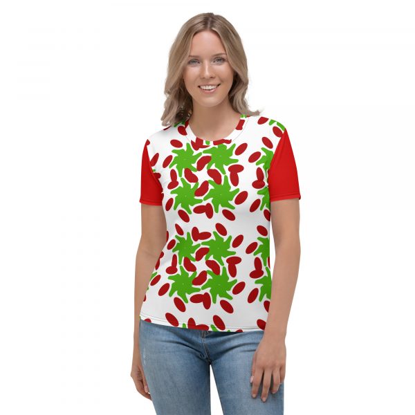 Green and Red Women's T-shirt