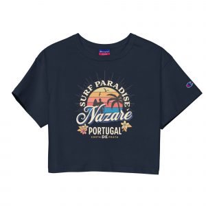 Nazare, Portugal Champion Crop Top For Surfers