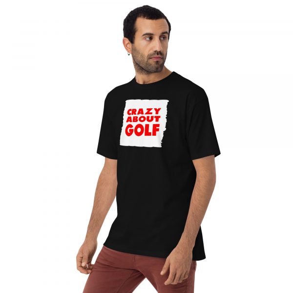 Golf Player Men’s Premium Heavyweight T-Shirt for Golfers