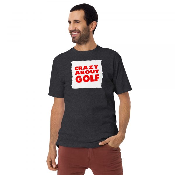 Golf Player Men’s Premium Heavyweight T-Shirt for Golfers