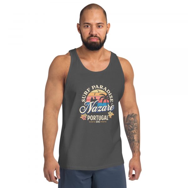 Nazare Beach, Portugal Unisex Tank Top for Surfers