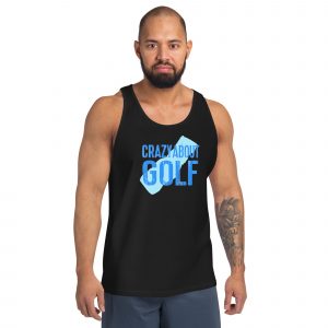 Crazy About Golf Unisex Tank Top for Golf Players