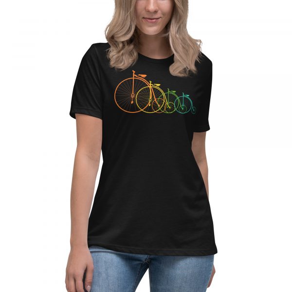 Penny Farthing Design for Women's Relaxed T-Shirt
