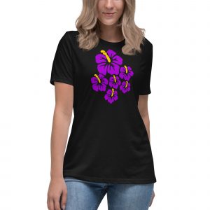 Purple Hibiscus T-Shirt for Women
