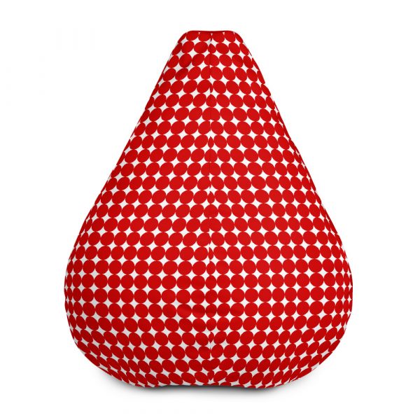 Red Dotted Bean Bag Cover