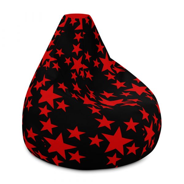 Large Red Star Bean Bag Cover
