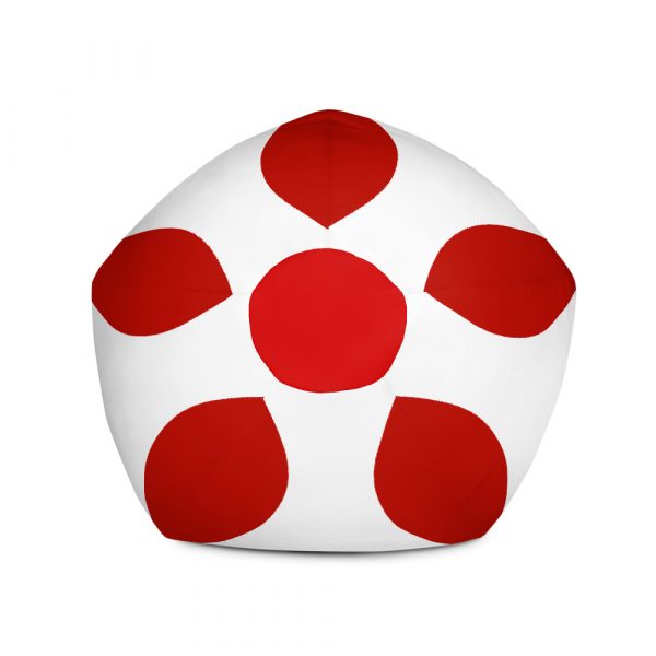 Red and White Bean Bag Cover