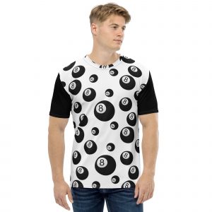 pool ball pattern mens t-shirt