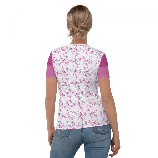 all over print butterfly womens t-shirt