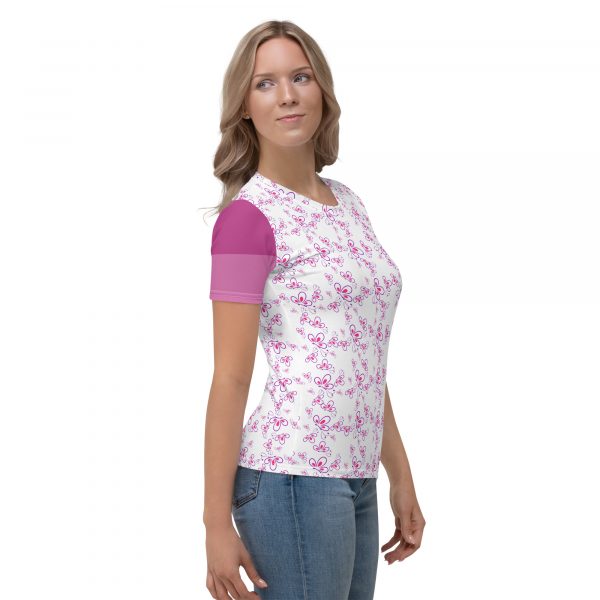all over print butterfly womens t-shirt