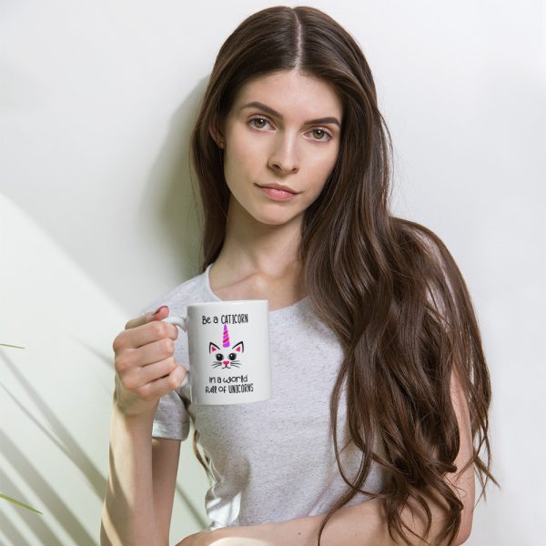 caticorn coffee mug